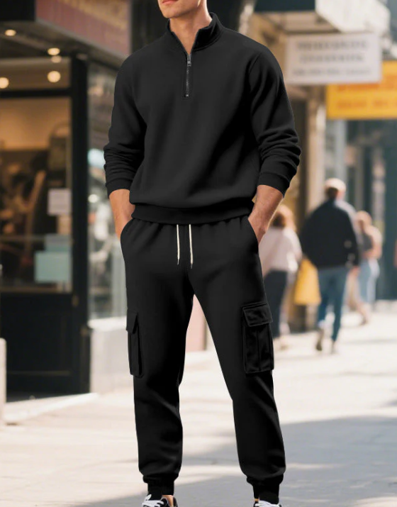 Chic Versatile Men's Warm 2-Piece Set