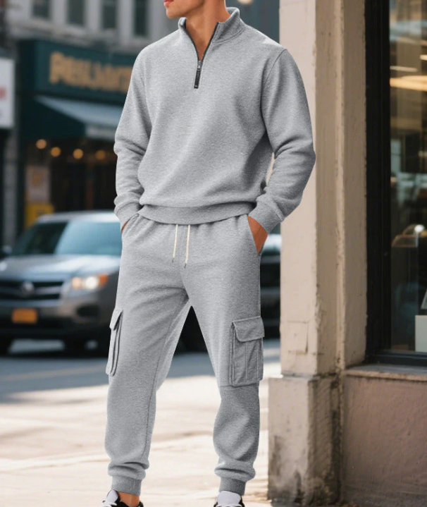 Chic Versatile Men's Warm 2-Piece Set